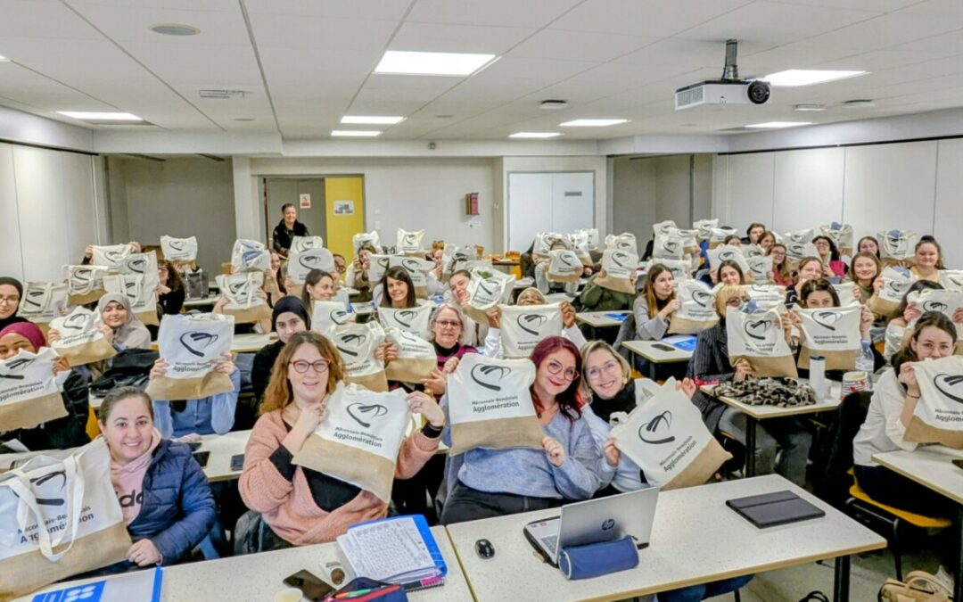 Challenge de la Mobilité BFC 2025 : remise des goodies à l&rsquo;IFSI-IFAS