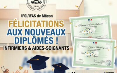Diplomation 2026 : félicitations aux nouveaux soignants de l’IFSI-IFAS de Mâcon